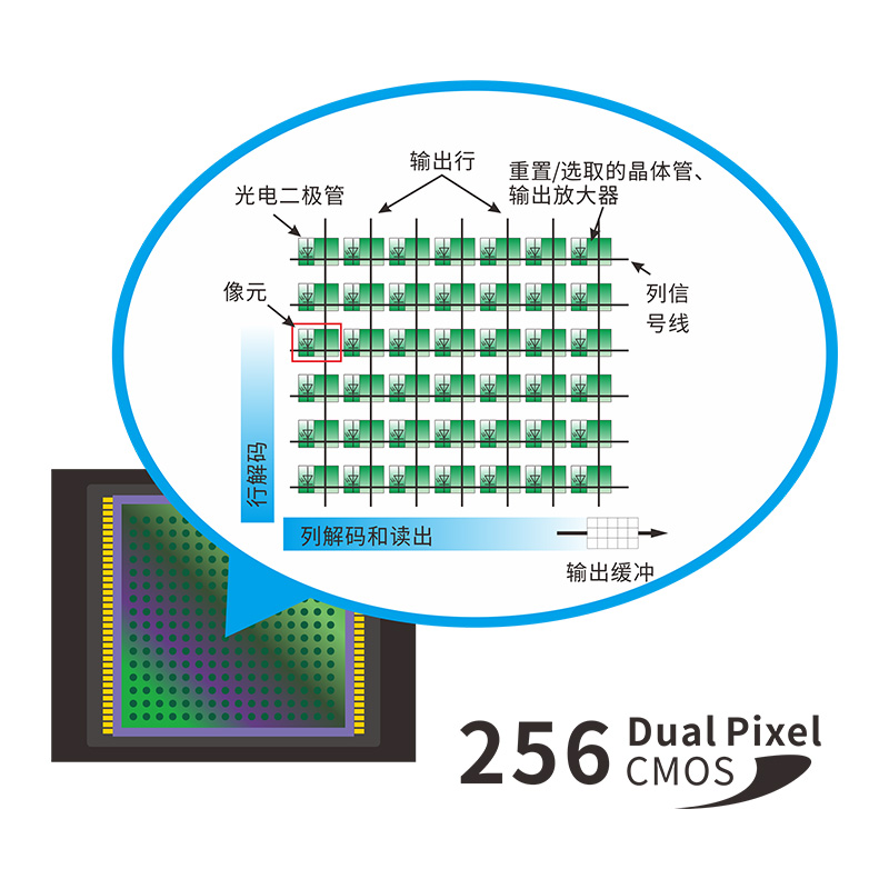 雙陣列256像元CMOS探測器